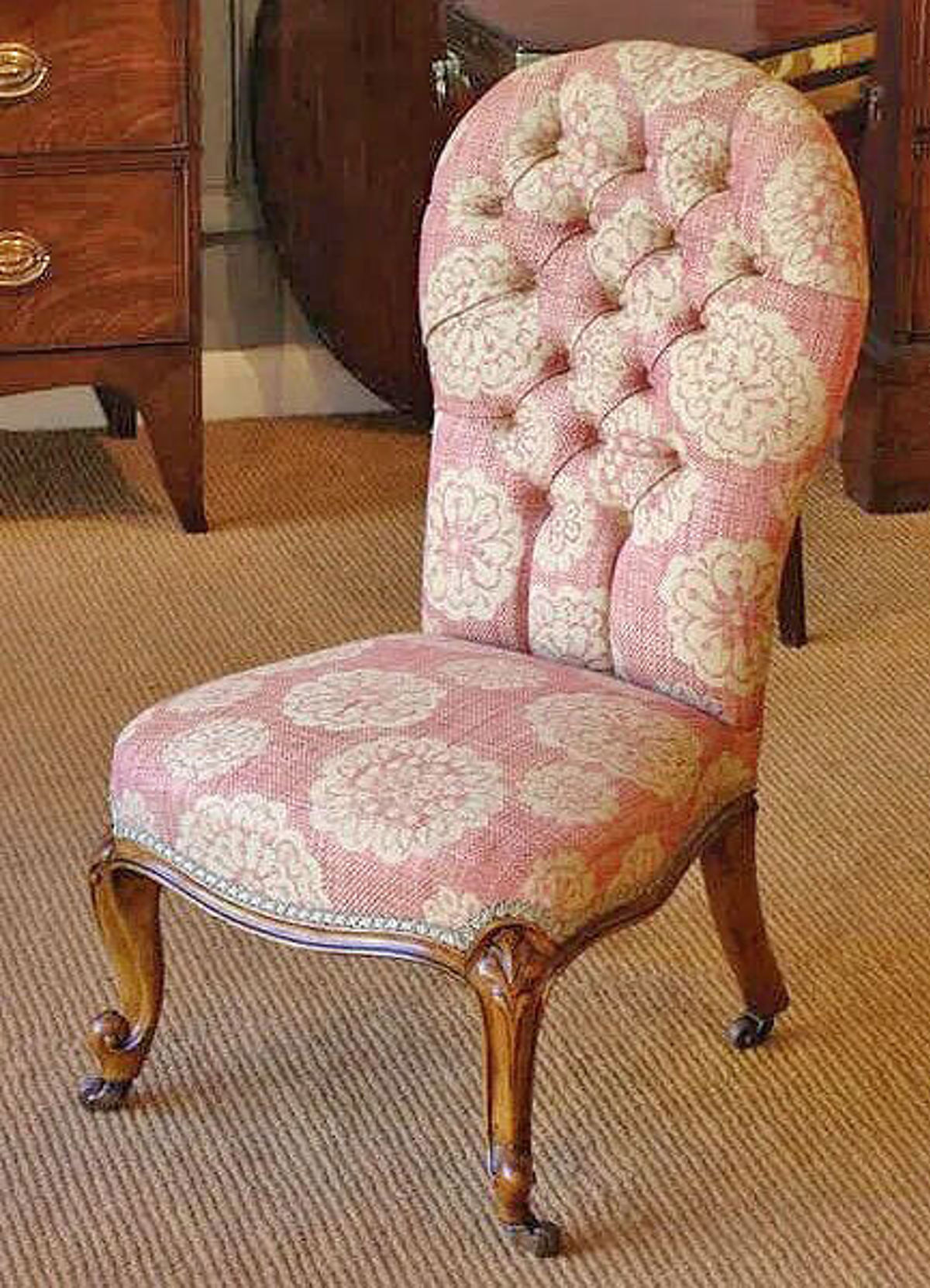 Antique Buttonback Chair Restoration 1